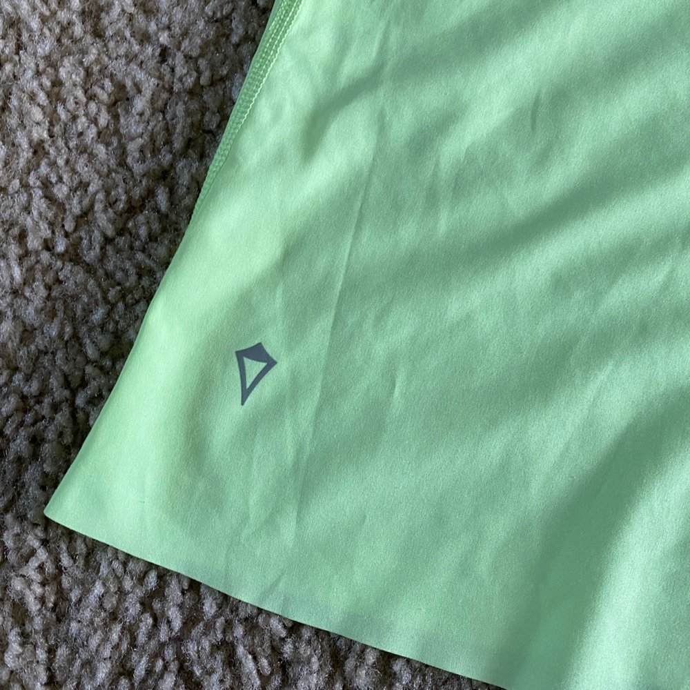 Ivivva by Lululemon Girls Tank Top Neon Green Yellow Mesh Back - Picture 2 of 4